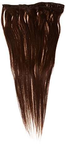 Forever Young 16inch Long Dark Brown #2 Ladies Half Head Clip in Human Hair Extension