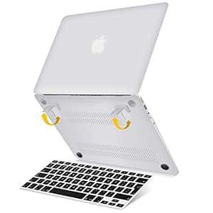 MacBook Air 13 Protective Case Beatunes Patented 2-in-1 Ultra Slim Frosted Hard Shell with F (Clear)