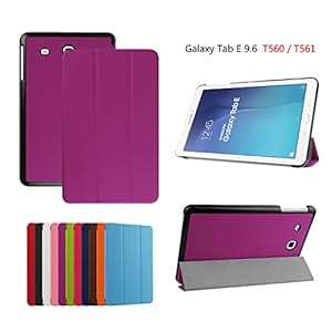 Samsung Galaxy Tab E 9.6 Case Samsung Galaxy Tab E 9.6 Flip Cover D (Tab E 9.6-Inch T560)(01-PURPLE)