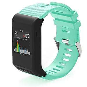 SongNi Soft Silicone Sport Replacement Strap Garmin Vivoactive HR S (Garmin Vivoactive HR)(Mint)