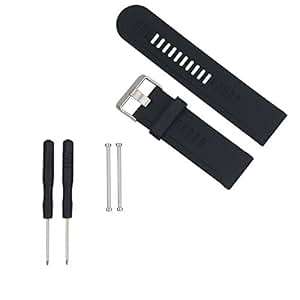 BlueBeach Adjustable Garmin D2/Fenix/Fenix2/Fenix3/Fenix3 HR/Quatix/Quatix3 Replacement Watchband Si
