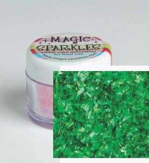 Magic Sparkles Green EDIBLE Cake Cupcake Decorating Glitter Party Celebration