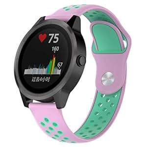 Liqiqi Garmin vivoactive 3 Strap Replacement Soft Silicone Watch Strap Waterproof Sport Wristban