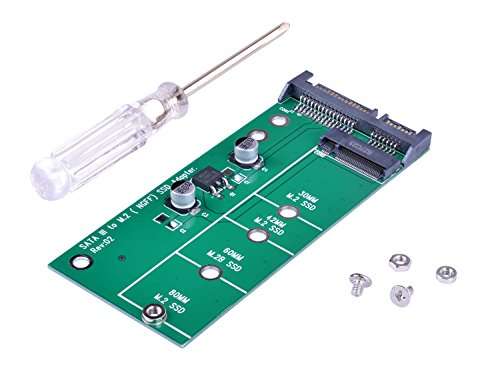 NGFF M.2 SSD to 22-Pin SATA III Converter Adapter; Support NGFF SATA-bus M.2 228