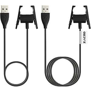 zacro 2 PCs Fitbit Charge 2 Charger Replacement USB Charger Charging Cable Fitbit Charge (5050)