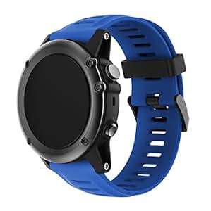 TOPsic Compatible Garmin Fenix 3 Watch Strap Silicone Replacement BWristbGarmin Fenix 3/