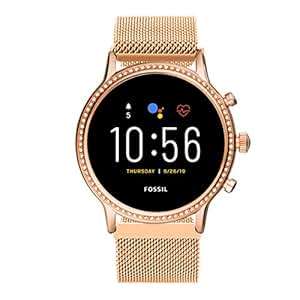 Aimtel Compatible Fossil Mens Gen 5 Carlyle/Fossil Womens Gen 5 Julianna B22mm (Rose Gold)