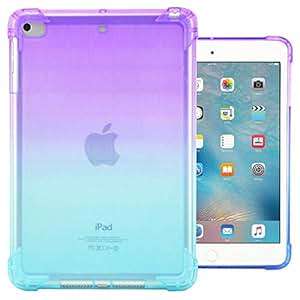 Dteck iPad 9.7 2018 2017 Case iPad Air 1 2 Case Flexible TPU Slim Silicone Gel Ski (#9_PurpleMint)