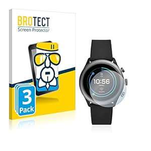 BROTECT Airglass Screen Protector Fossil Sport 43 mm 3 Pack Flexible 9H Glass Protection Film