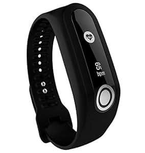 Replacement Silicone BStrap TomTom Cardio Activity Tracker Accessory Replacement Str (Black)