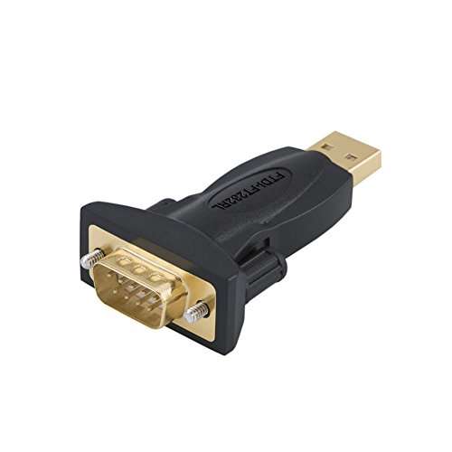 USB to RS232 Adapter with FTDI Chipset; CableCreation USB 2.0 Male to RS232 Male