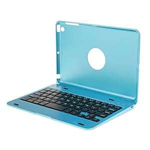 Waterproof Aluminium Wireless Bluetooth Keyboard Case Cover iPad Mini 1 2 3 4 Blue