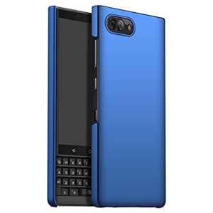 SOCINY BlackBerry Key2 Gel Case Ultra-Thin Slim Fully Protective Silk Feeling PC Hard Cover for Blac