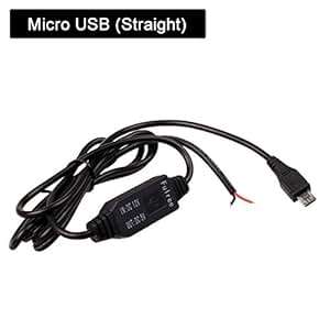 Hard Wire Charger Cord Cable Universal Micro USB Meters DC 12V to 5V Power Inverter Converter Regula