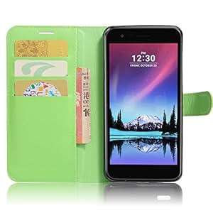 SMTR LG K10 2017 Premium Leather Wallet case Cover Leather Wallet Flip Cover with magnetic clasp