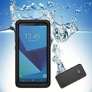 Samsung Galaxy S8 Waterproof Case, Skitic Full Body Full-Sealed Water Resistant Cover Armour Rugged Underwater Protective Bumper Case with Sensitive Touchscreen with Kick Stand and Floating Strap for Smartphone Samsung Galaxy S8