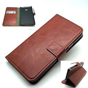 Luxury retro VINTAGE leather wallet mobile stand case cover for MICROSOFT NOKIA LUMIA 640 BROWN