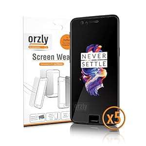 OnePlus 5 Screen Protectors Multi-Pack of FIVE Case Compatible Orzly Tra (TRANSPARENT for OnePlus 5)