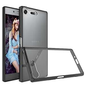 Sony Xperia XZ Premium Case XZ Premium Phone Cover Mqmall Crystal Clear Hard PC Back TPU Bumper Shoc