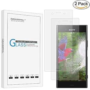 2 Pack Newzerol for Sony Xperia XZ1 5.2 2.5D Arc Edges 9 Hardness High-Definition Tempered Glass Scr