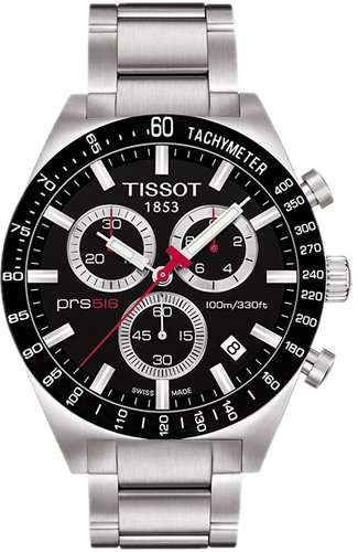 Tissot Men's T0444172105100 PRS 516 Black Chronograph Dial Watch