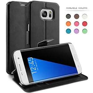 Samsung Galaxy S7 Edge Flip Case, PU Leather Slim Flip Wallet Case Cover for Samsung Galaxy S7 Edge