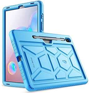 POETIC Galaxy Tab S6 tablet Case Heavy Duty Shockproof Kids Friendly Silicone Case Cover Tur (Blue)