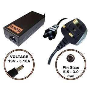 UK-EDEALS Top Quality Charger 19V FOR SAMSUNG RV510 R719 LAPTOP ADAPTER CHARGER POWER SUPPLY LEA