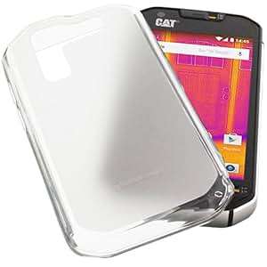 Protective case for CAT S60 rubber TPU mobile phone cover transparent white