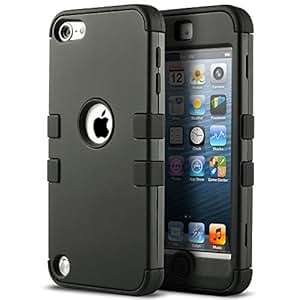 iPod 5 case ULAK iPod Touch 6 Case 3in1 Hybrid Impact Shockproof Soft Silicone Bumper Case Hard PC