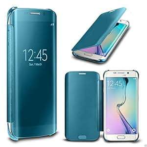 N4U Online - Luxury Mirror Smart View Clear Flip Case Cover For Samsung Galaxy S6 & S6 EDGE (Samsu