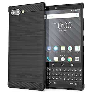 Caseflex Blackberry KEY2 Case Carbon Fibre Effect TPU Gel Grip Protection Cover for the Blackberry K