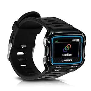 kwmobile Silicone Watch Strap Garmin Forerunner 920XT Fitness Tracker Replacement B(.black)