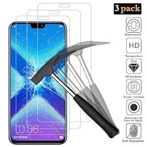 ANEWSIR Screen Protector Huawei Honor 8X Honor 8X Screen Protector Glass Tempered Glass 3 Pack 2