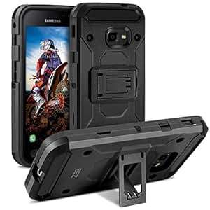 BEZ Samsung Galaxy Xcover 4 Case Heavy Duty Shockproof Cover Black for Samsung Galaxy Xcover 4 Kicks