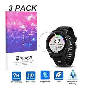 Garmin Forerunner 935 Screen Protector LUXACURY 3 Pack Tempered Glass Screen Protector Film Ga