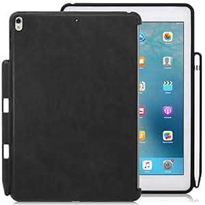 KHOMO iPad Air 3 10.5 2019/iPad Pro 10.5 2017 Rear Case (Apple iPad Pro 10.5ines)(Leather Black)