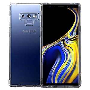 Dome Glass Galaxy Note 9 Case Reinforced TPU Extra Corner Cushion Bumper Scratch Resistant Enhanced