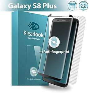 Galaxy S8 S8 Plus 6.2 Screen Protector Klearlook Fingerprint-Killer Series Case-Friendly Version 3D