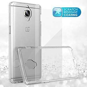 OnePlus 3 Case/OnePlus 3T Case Moonmini Ultra Thin Transparent Silicone TPU Frame Bumper Crystal