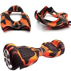 Clode Silicone Case Cover for 6.5 2 Wheels Smart Self Balancing Scooter Hover board (Black&Orange)