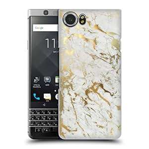 Official Marta Olga Klara MOK Gold Marble Hard Back Case for BlackBerry KEYone/Mercury