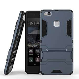MOONCASE Huawei P9 Lite Case Detachable 2 in 1 Hybrid Armor Case Dual-Layer Shockproof Case Cover w