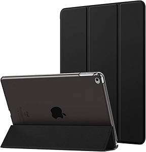 MoKo Case Fit iPad Air 2 Slim Lightweight Smart-shell StCover Translucent Frosted (Black)