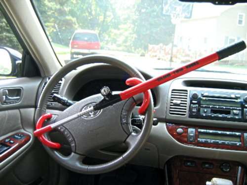The Club 3000 Twin Hooks Steering Wheel Lock, Yellow