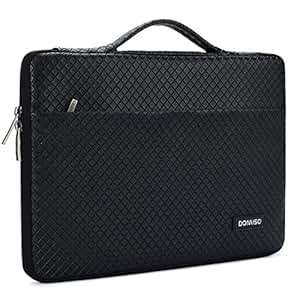 DOMISO 10.1 Waterproof Laptop Pouch Tablet Case Sleeve Bag Han (10.1 10.5in)(Bright Black)