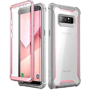 Samsung Galaxy Note 8 case i-Blason Ares Full-body Rugged Clear Bumper Case with Built-in Screen
