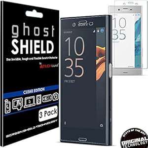Pack of 3 TECHGEAR Sony Xperia X Compact ghostSHIELD Edition Genuine Reinforced TPU Screen Protector