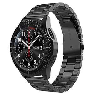 Samsung Gear S3 Frontier Band/Gear S3 Classic Band Simpeak Solid Stainless Steel Replacement Watch B
