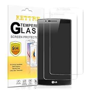 LG G4 Stylus Screen Protector KETTRE Pack 2 Tempered Glass Screen Protector Lifetime Warranty ANTI-S